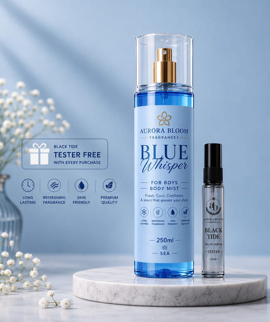 Body Mist Blue Whisper With Perfume Tester Free
