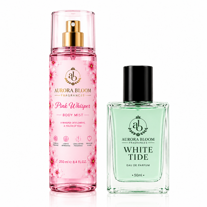 Pink Whisper & White Tide Gift Set for Women ( with perfume b)