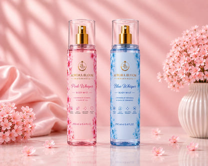 Whisper Harmony Body Mist Collection - Blue & Pink Whispers Body Mist